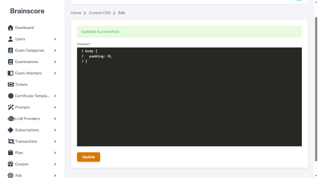 Custom CSS