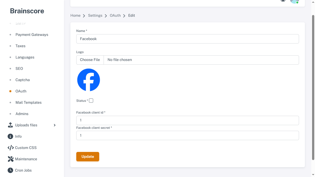 Facebook OAuth