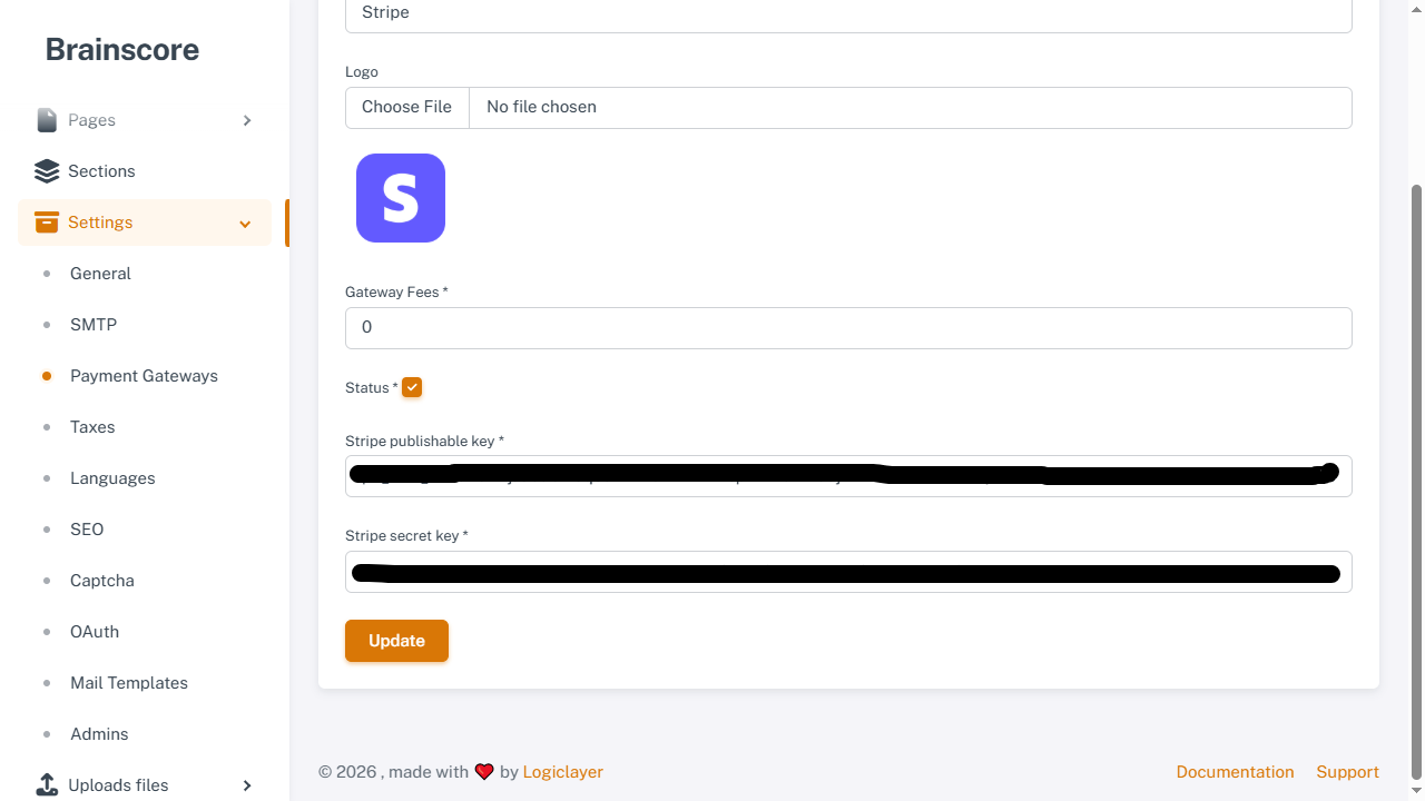Settings Payment Gateways